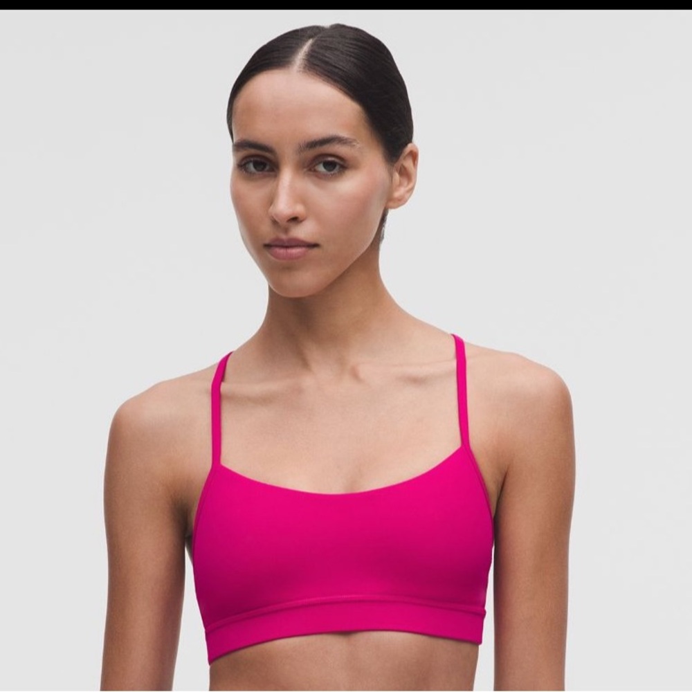 Lululemon “Flow Y Bra Nulu” Color Calypso Pink